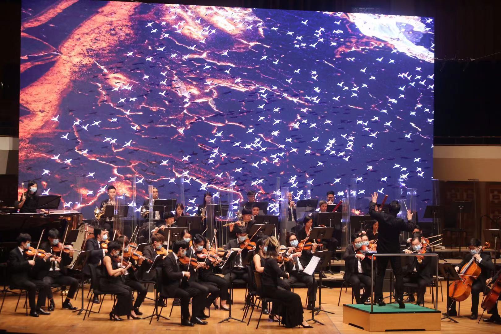 11月18日，中國文學藝術界聯合會香港會員總會成立典禮暨音樂會在香港文化中心音樂廳舉行（大公文匯全媒體供圖）