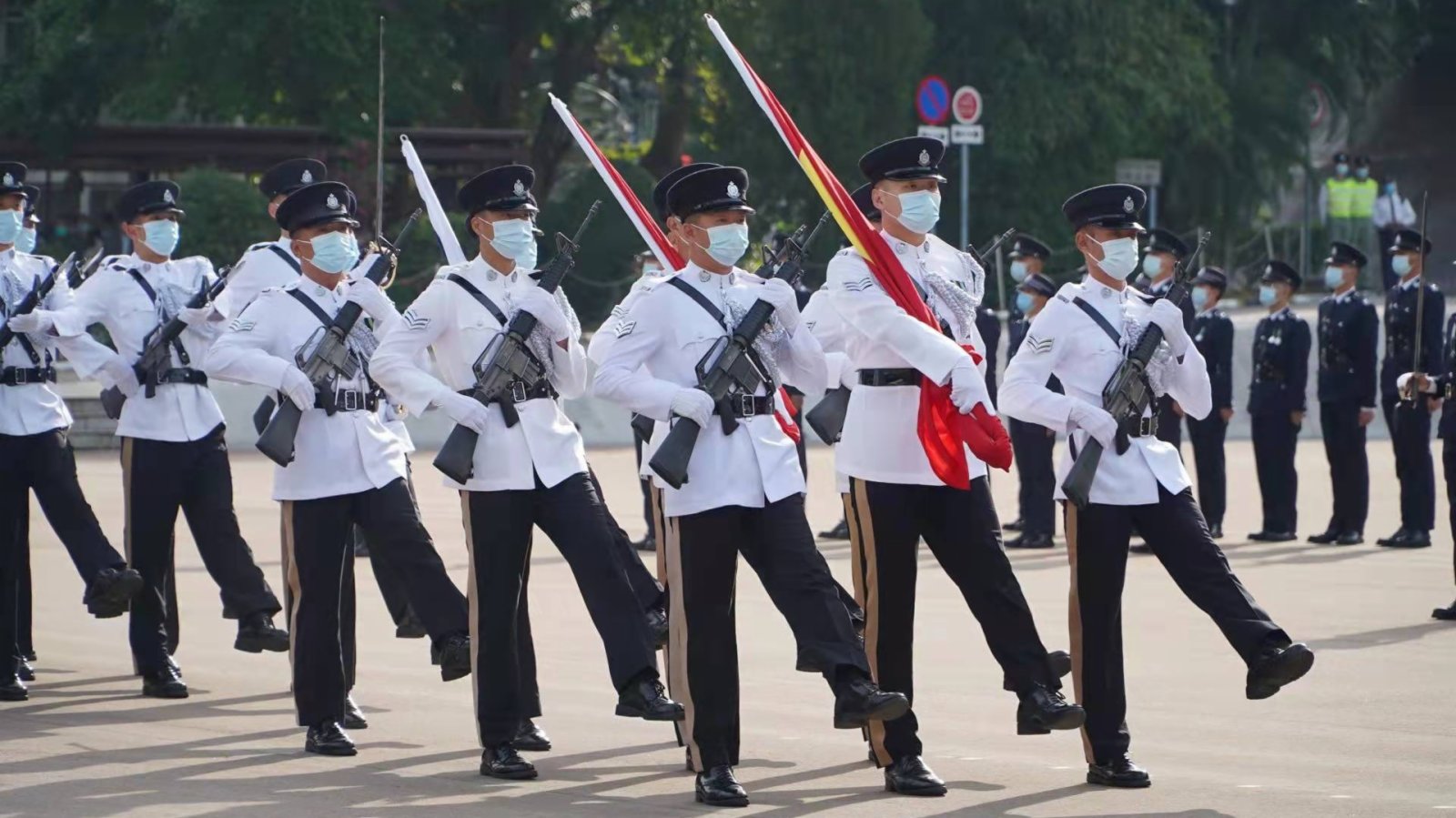香港警隊7月1日起全面轉用中式步操