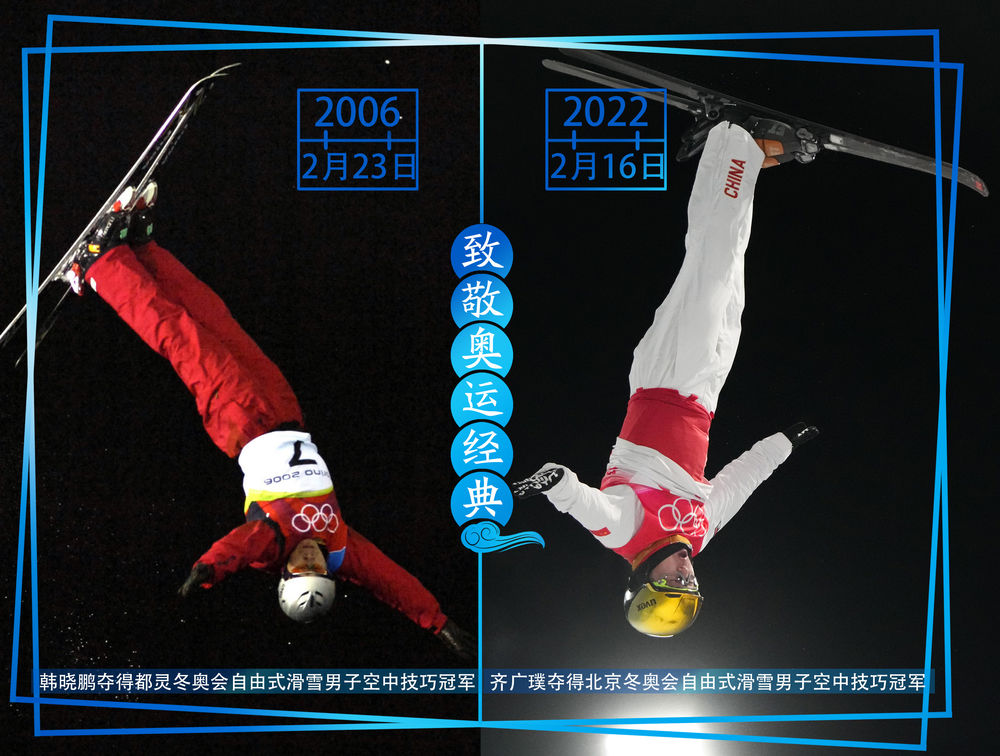 16日，備受關注的北京冬奧會自由式滑雪男子空中技巧決賽在崇禮打響，中國選手齊廣璞在最後一輪跳出了當今世界最高難度動作並高質量完成，以129分的高分力壓群雄，中國空中技巧隊時隔16年再次拿到該項目奧運金牌。這也是中國隊本屆冬奧會的第七枚金牌。
賽後，齊廣璞感慨萬千：「今天比賽的水平很高，大家都在挑戰這一世界最高難度的動作，也正是他們激勵了我去挑戰自己、突破自己，我很高興能和世界上最優秀的一批人一起戰鬥。此外，我也要感謝過去的自己，感謝過去奧運賽場我曾犯過的那些錯誤，是它們成就了今天更加優秀的我。」