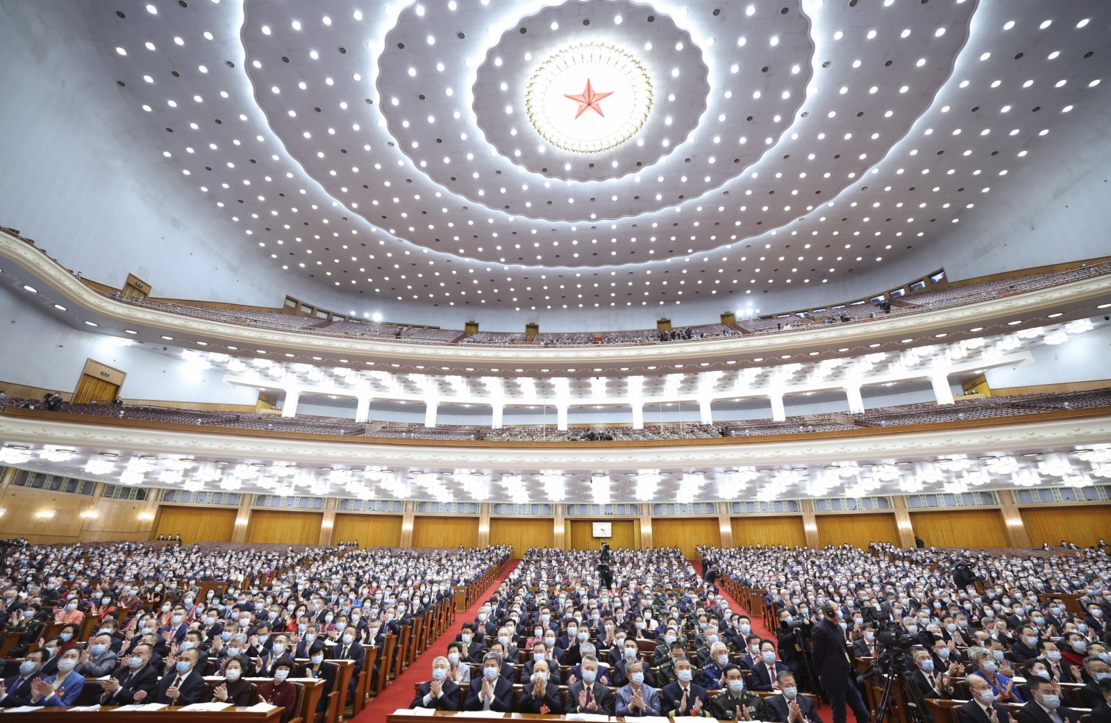 3月4日，中國人民政治協商會議第十三屆全國委員會第五次會議在北京人民大會堂開幕。新華社