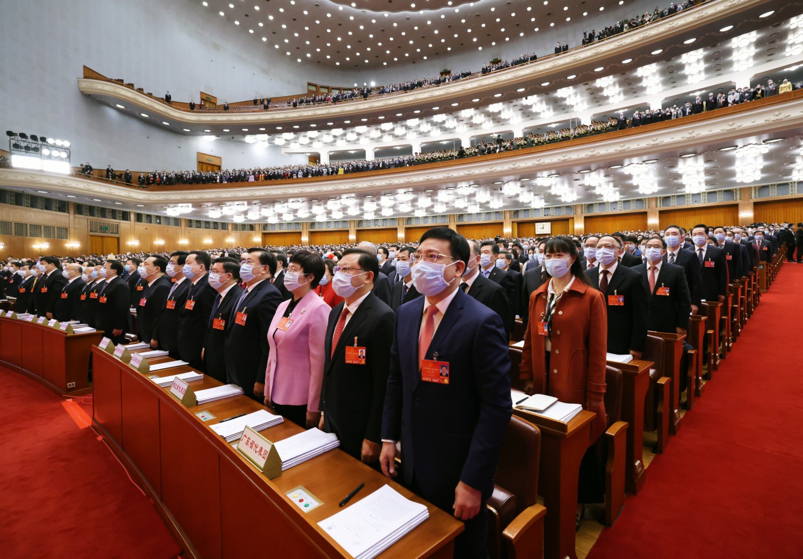 3月5日，第十三屆全國人民代表大會第五次會議在北京人民大會堂開幕。新華社
