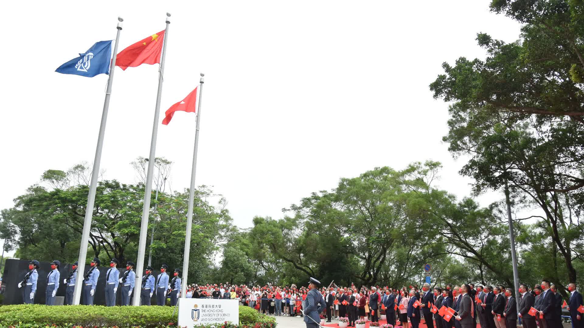 科大舉行升旗儀式　慶國慶73周年