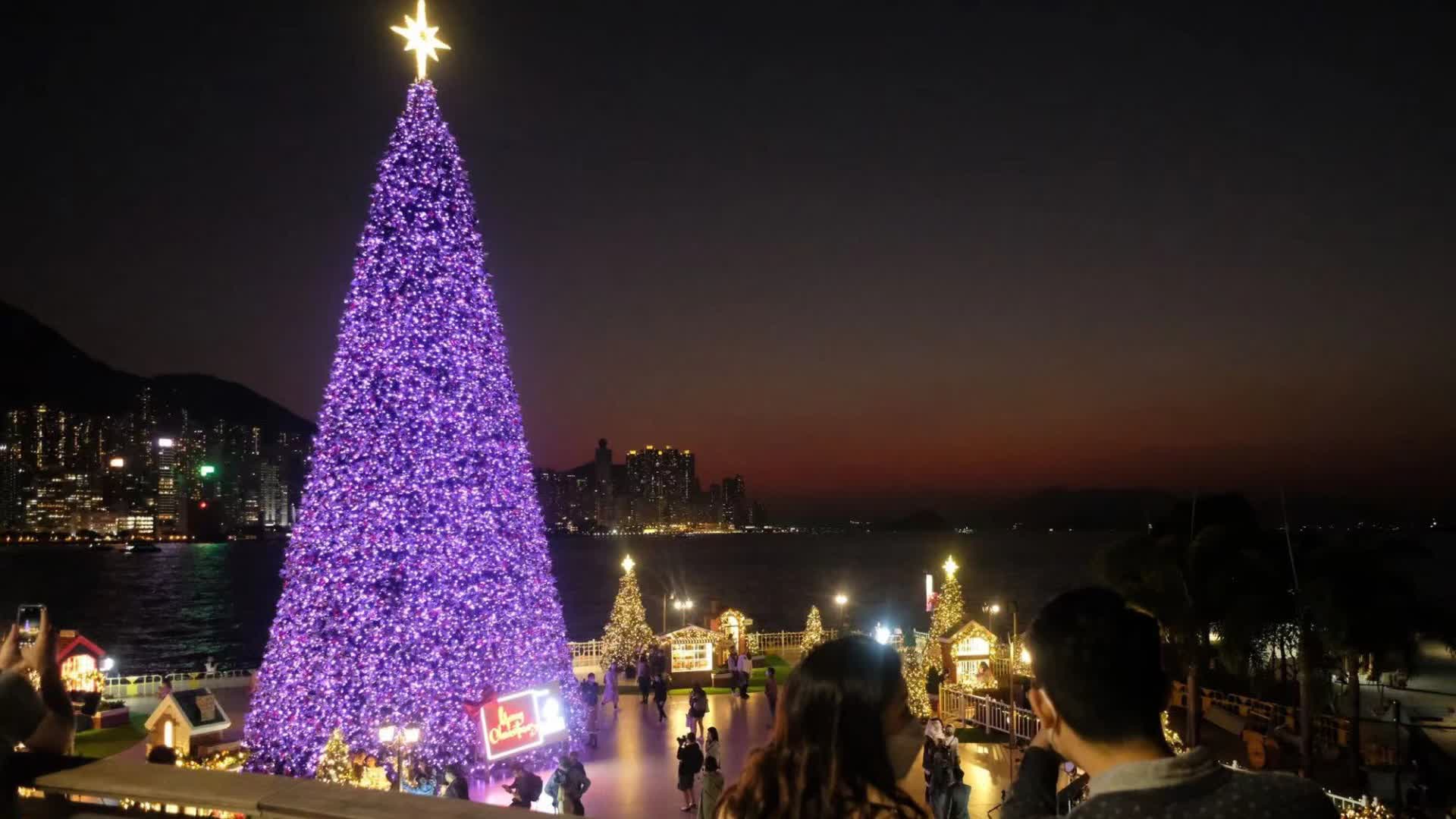 全港戶外最高聖誕樹明日亮相西九文化區