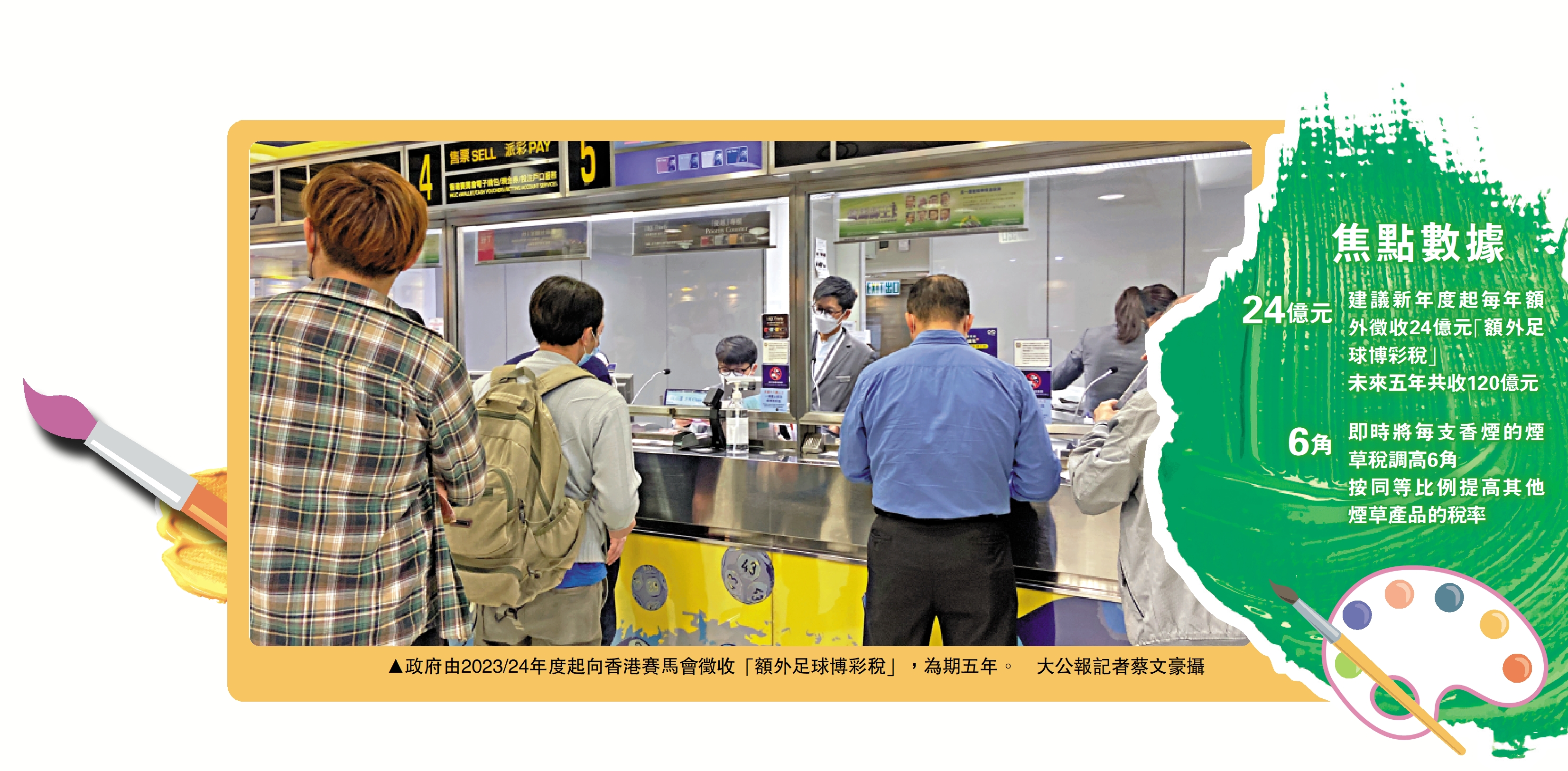 預算案｜徵額外足球博彩稅庫房每年進賬24億- 財政預算案2023-2024 - 大公文匯網