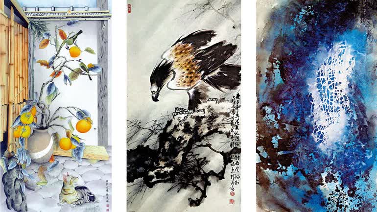 台灣18畫家書畫精品在港展出　「寶島情緣」深化文化交流