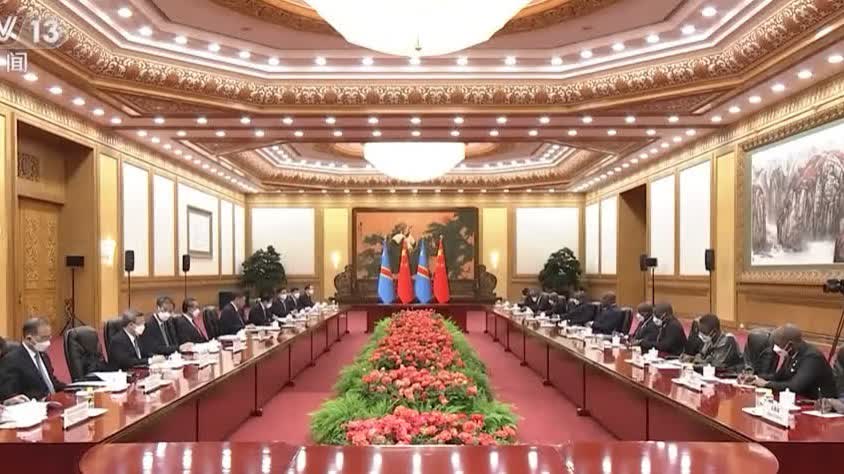 中剛(金)元首宣布將兩國關係提升為全面戰略合作夥伴關係