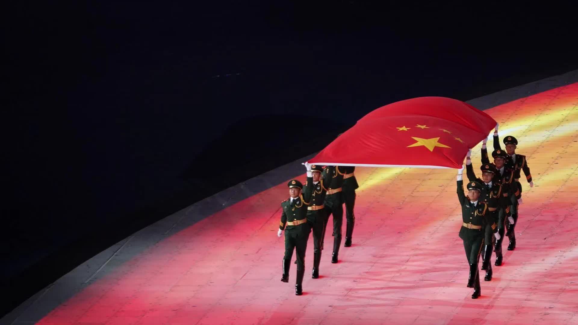 杭州亞運開幕　中華人民共和國國旗入場
