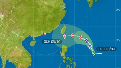 熱帶風暴「小犬」下周中接近台灣　周四或闖港800公里內