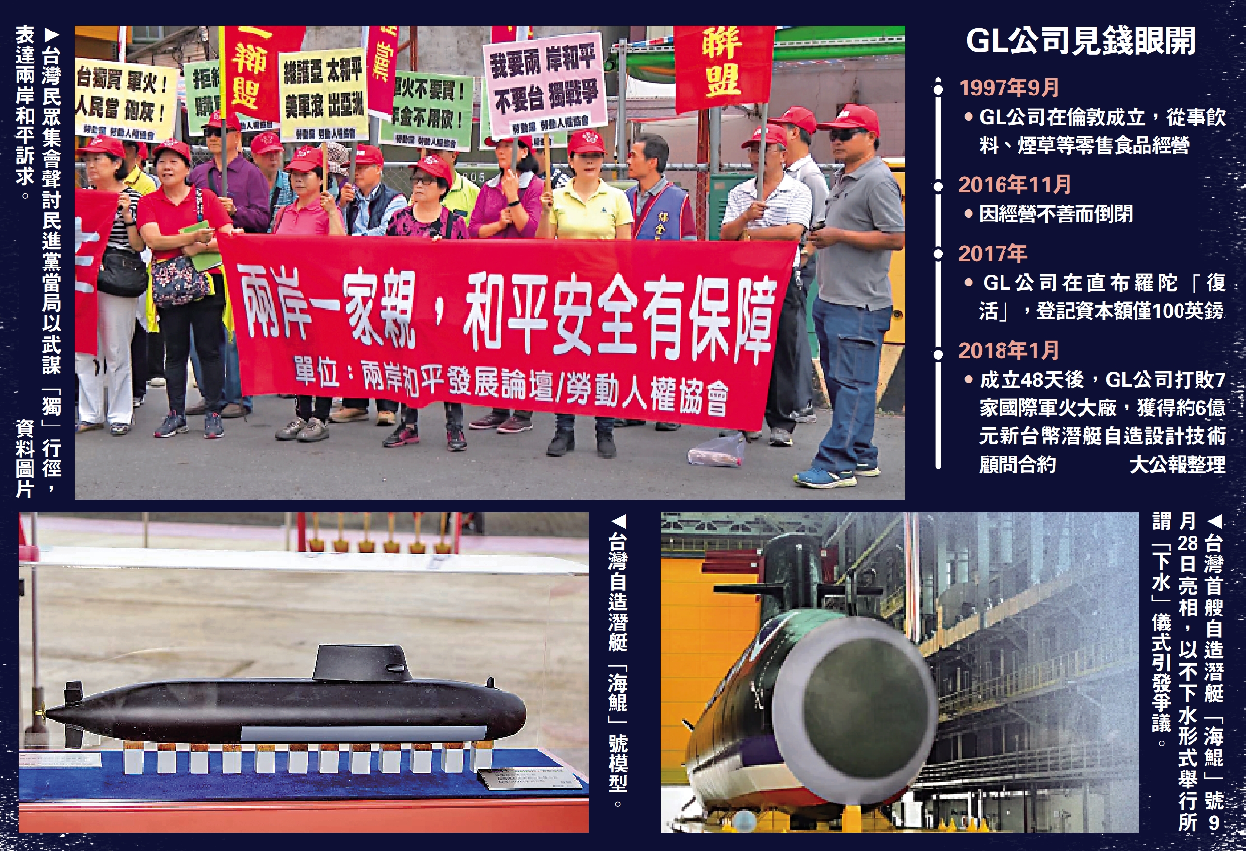 綠營公司開業48天奪6億潛艇標案- 中國- 今日大公