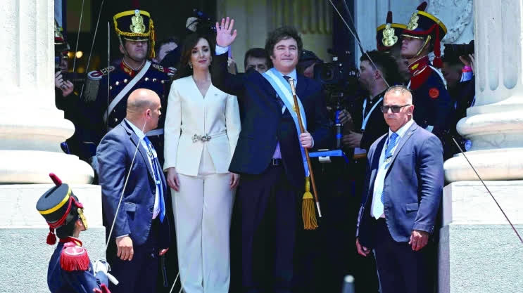 阿根廷新總統米萊宣誓就職