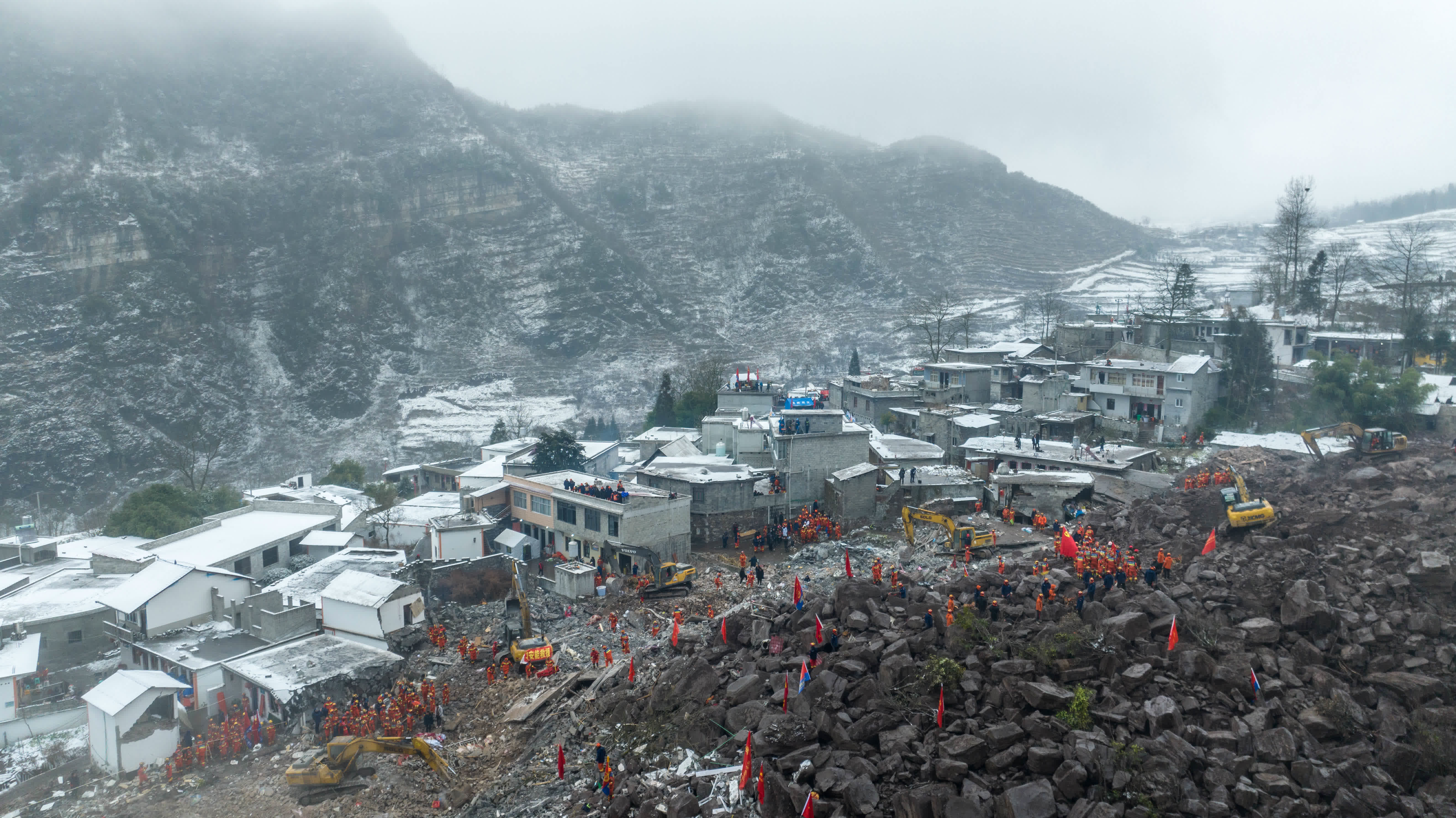 雲南鎮雄縣「1·22」山體滑坡已致20人遇難 24人失聯 內地 大公文匯網 2244