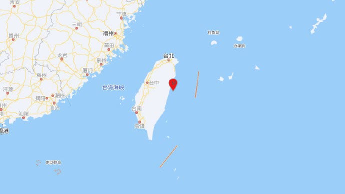 台灣花蓮縣海域發生4.6級地震