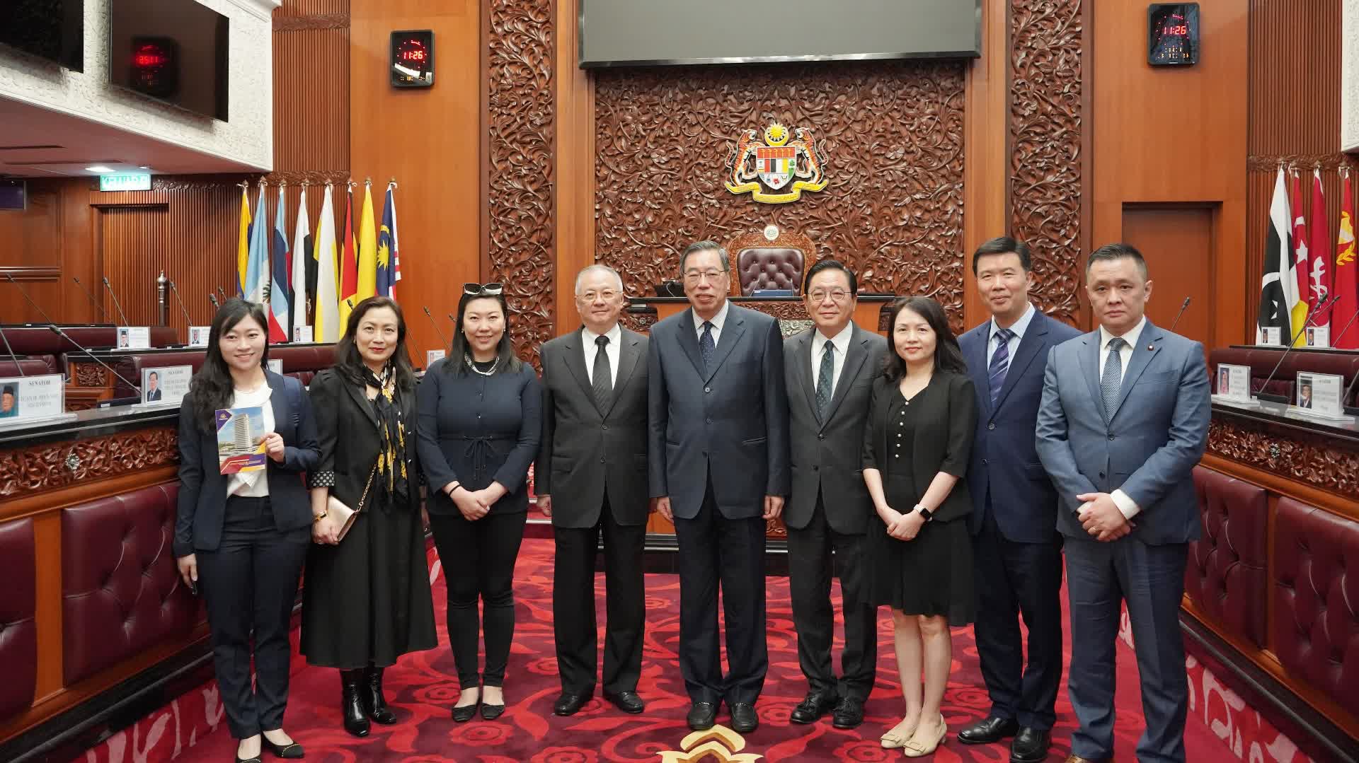 梁君彥​率立法會考察團訪馬來西亞國會