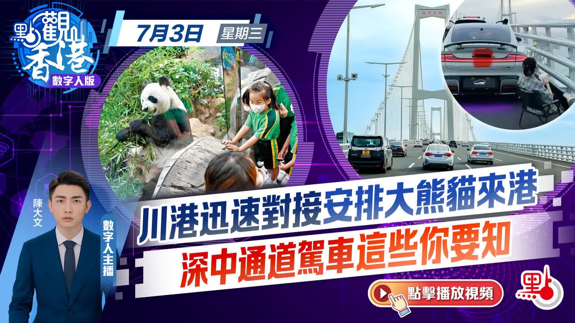 點觀香港｜川港迅速對接安排大熊貓來港　深中通道駕車這些你要知