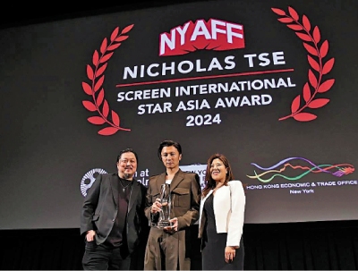謝霆鋒獲頒「亞洲之星」 香港電影在紐約大放異彩