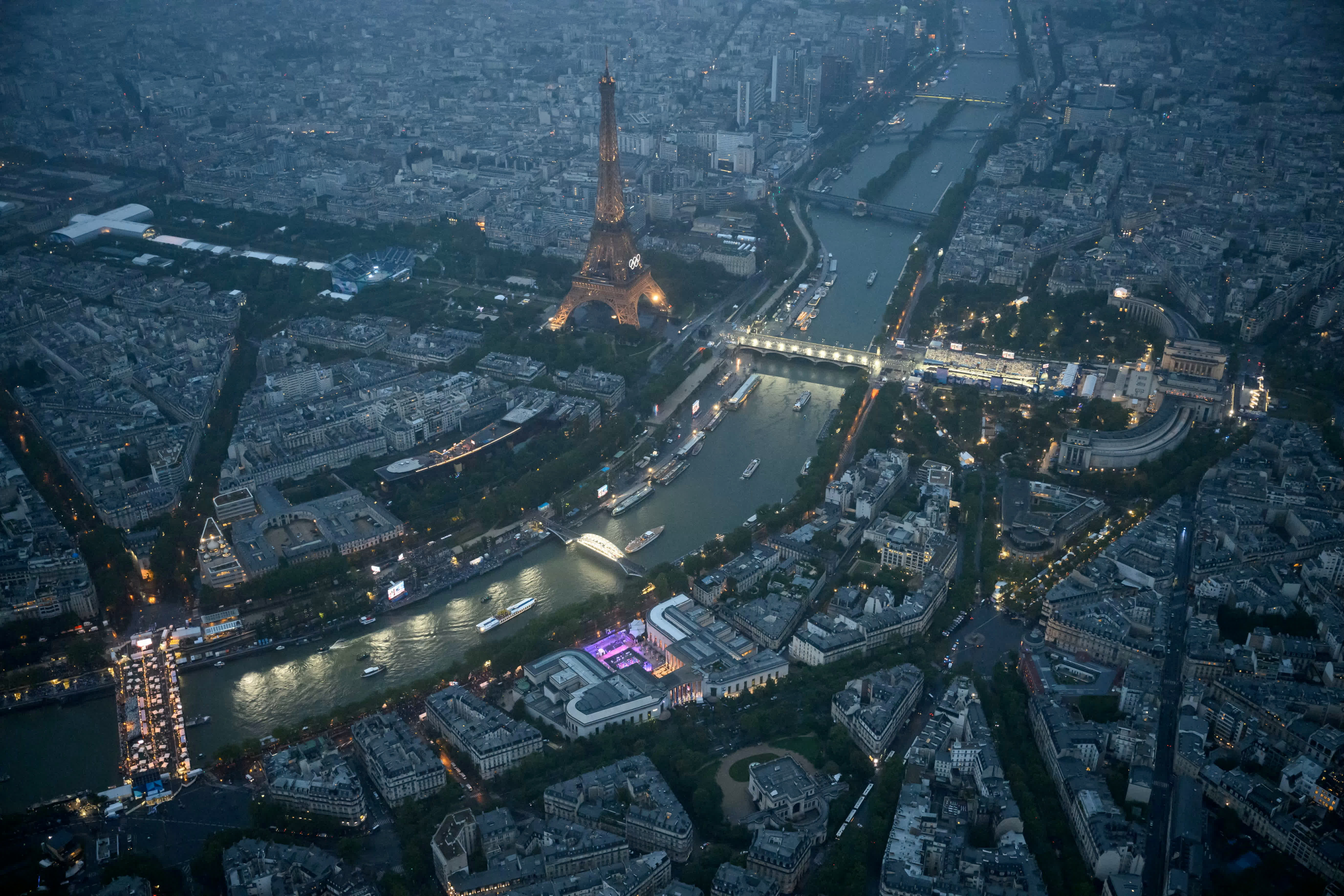 當地時間7月26日，第33屆夏季奧林匹克運動會開幕式在法國巴黎舉行。（路透社）