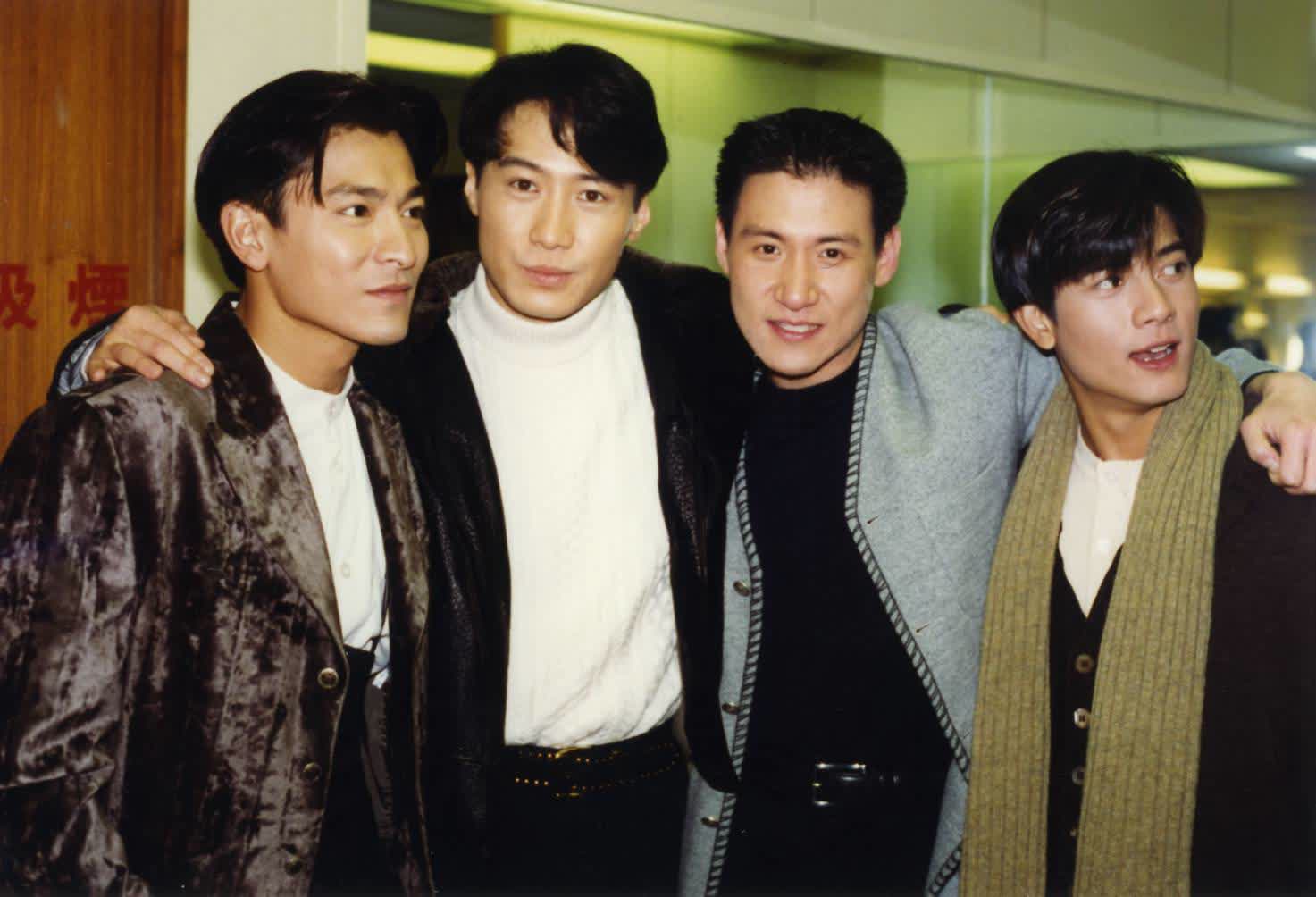 1992年：「四大天王」
在1991年十大勁歌金曲頒獎典禮中，劉德華、張學友和黎明三人獲得十個金曲獎中的七個，被媒體稱為「三劍客」。1992年，郭富城又以火箭式的速度走紅，此時香港發行量最大的《東方日報》便用「四大天王」稱呼四人，並得到人們廣泛接受，一直沿用至今。