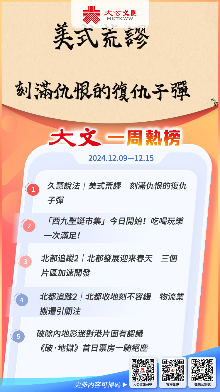 大文熱榜(12.09—12.15)