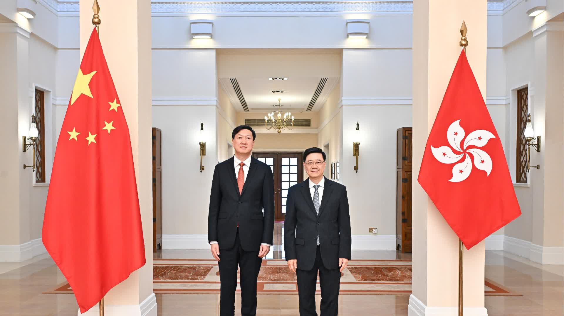 李家超晤高志丹　商討十五運會籌辦