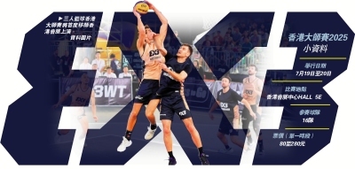 籃球熱話/FIBA三人籃球香港大師賽7·19舉行