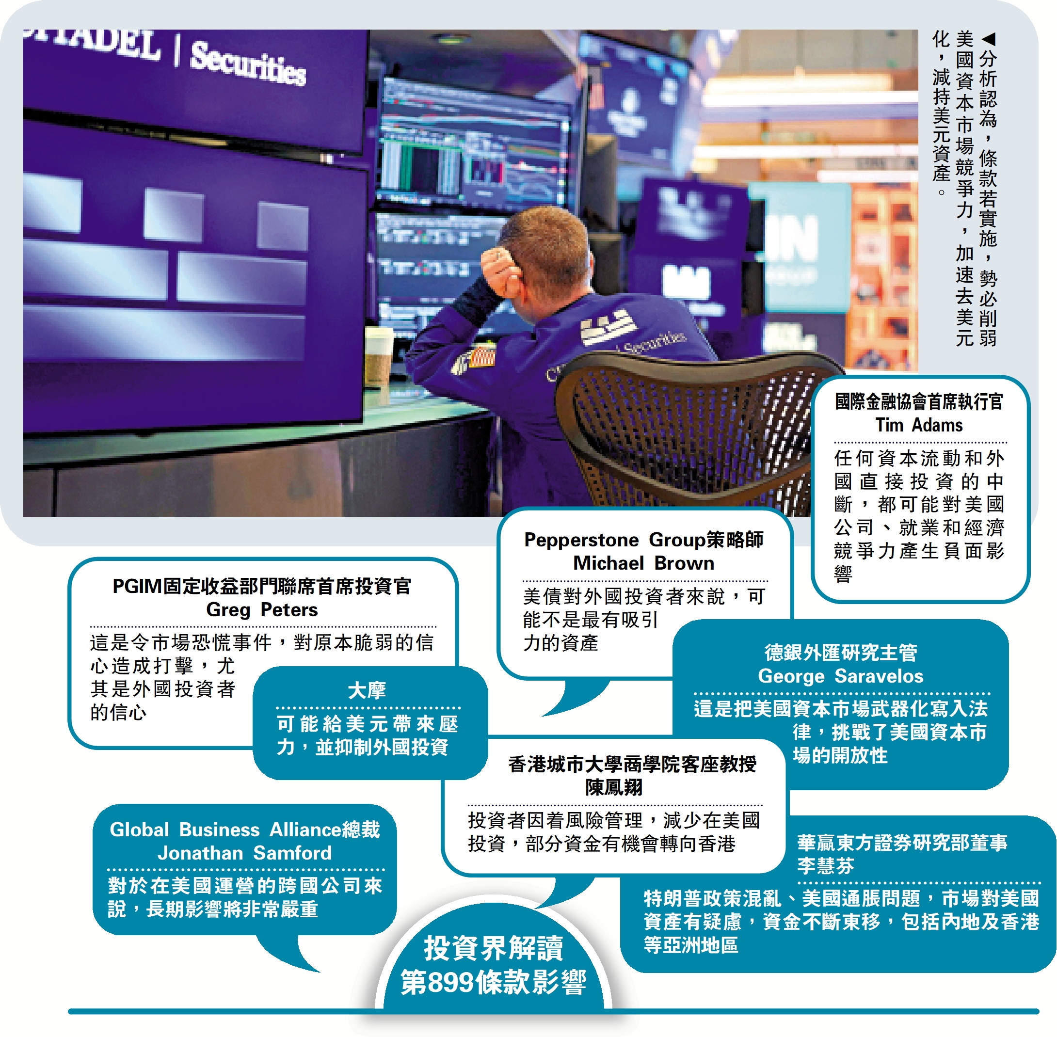 作繭自縛/美擬金融武器化加境外投資者股債稅- 經濟- 今日大公