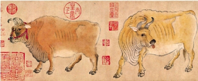 館藏擷英/《五牛圖》\閒 雅