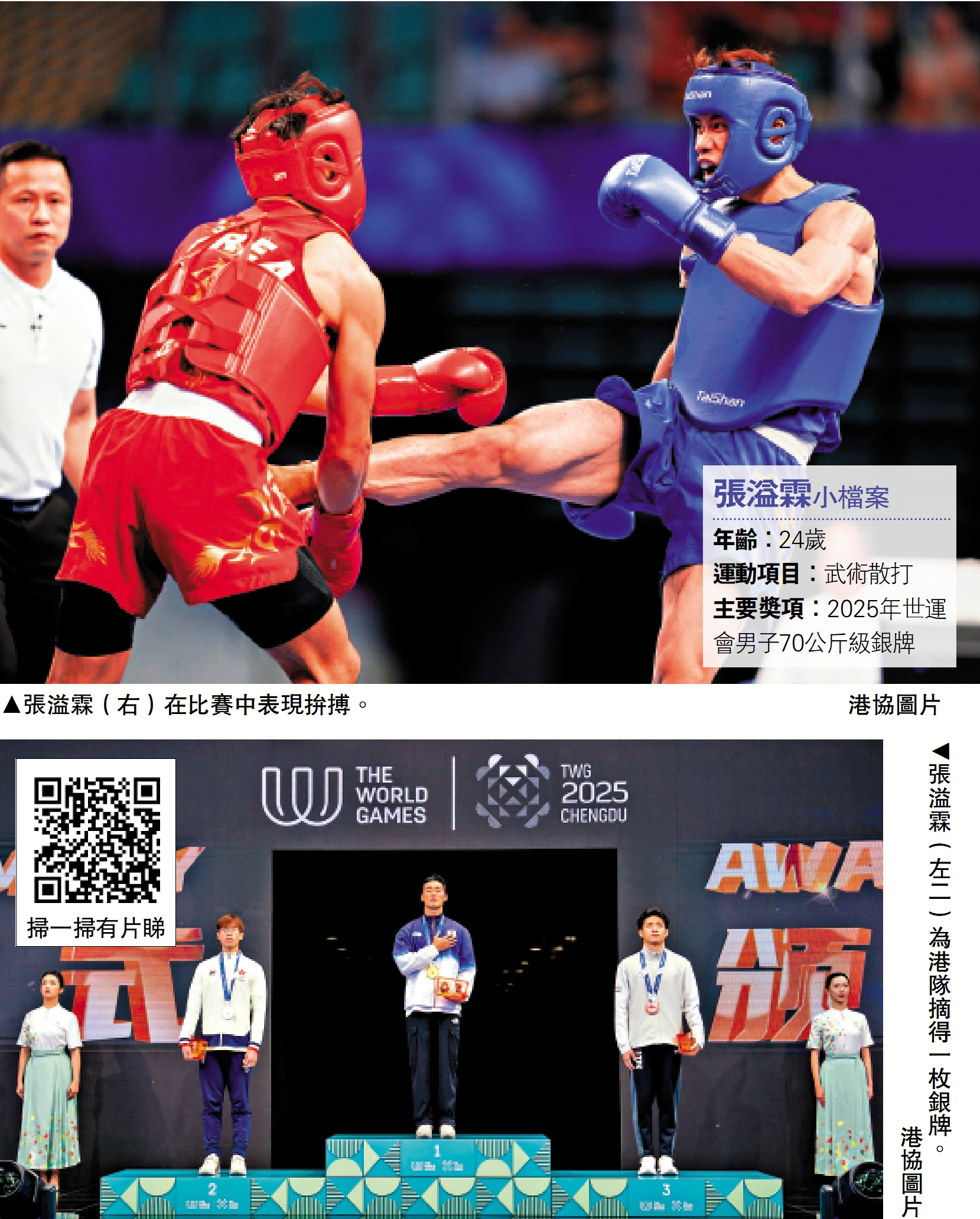 成都世運會/惜敗失金張溢霖贏喝彩聲- 體育- 今日大公