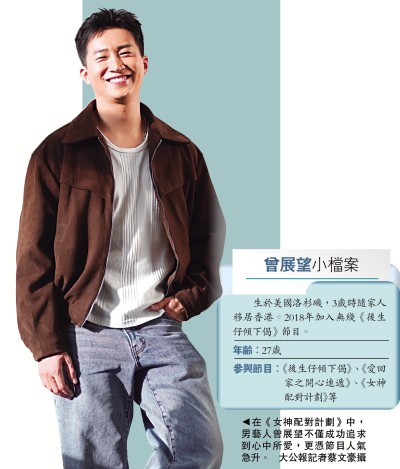 演藝潮流/曾展望冀做到大家心目中的「男神」