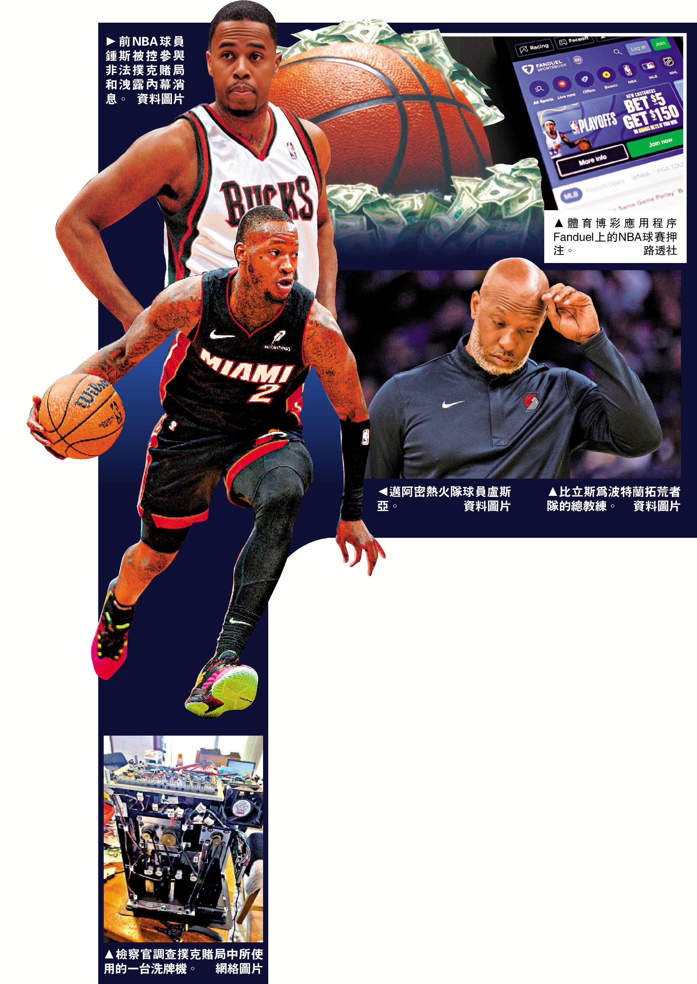 NBA爆非法賭博醜聞教練及球員被捕- 國際- 今日大公
