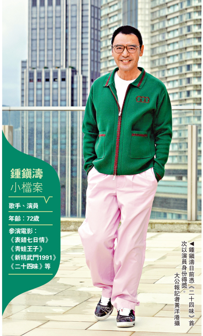 演藝潮流/首演無綫劇集 膺首個「最佳男演員獎」 鍾鎮濤：期待未來出演女兒執導作品