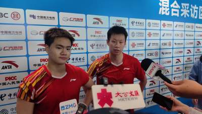 全運會｜羽球半決賽焦點戰　王昶/謝浩南2-1贏梁偉鏗/任翔宇