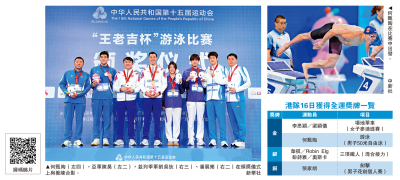 第十五屆全國運動會 全運＋游泳/何甄陶50米自由泳力壓群雄稱王