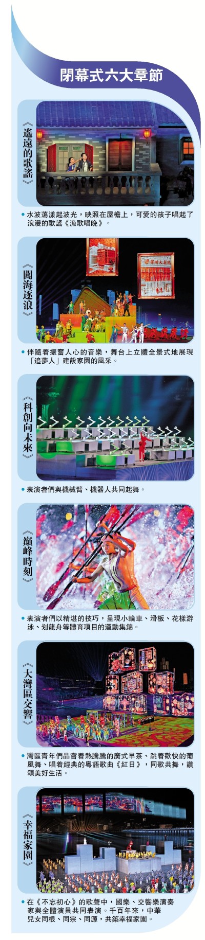 閉幕式六大章節