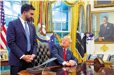 特朗普馬姆達尼「相見歡」 外界大跌眼鏡