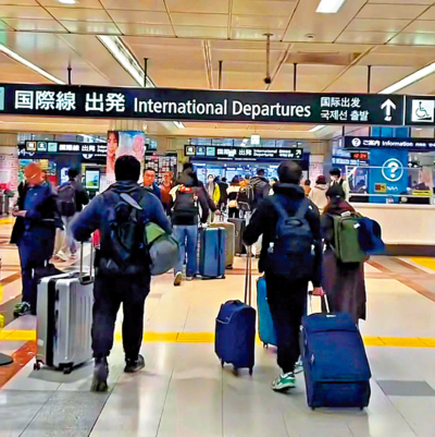 中日航班取消覆蓋元旦春節 中國遊客提前回國迫爆日機場