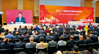 四中全會精神宣講會/發揮港獨特優勢 貢獻國家高質量發展