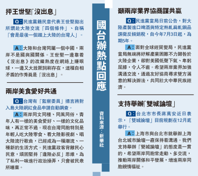 國台辦熱點回應