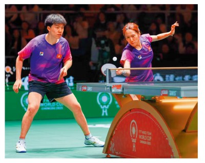 港乒混合團體世盃險勝法國