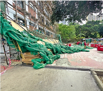 115幢私樓已拆除棚網 穗禾苑申請延期