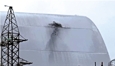 切爾諾貝爾核電站防護罩受損 或難防核洩漏