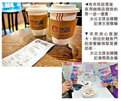 選民憑心意謝卡享飲食優惠