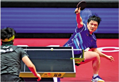 全運會乒球男單稱王 慶祝動作致敬麥巴比