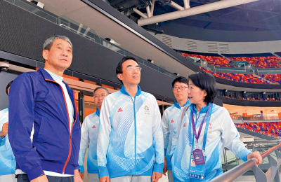 中國殘疾人聯合會代表團走訪體育園