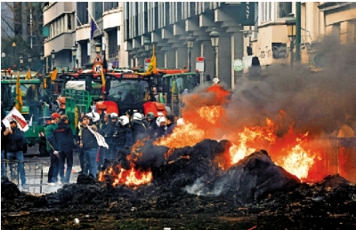 逾7000歐洲農民示威 抗議與南美簽自貿協議