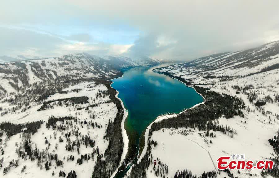 Photo released on Dec. 24 2025 shows Kanas Lake in Altay Prefecture in northwest China's Xinjiang Uygur Autonomous Region. (Photo provided to China News Service)