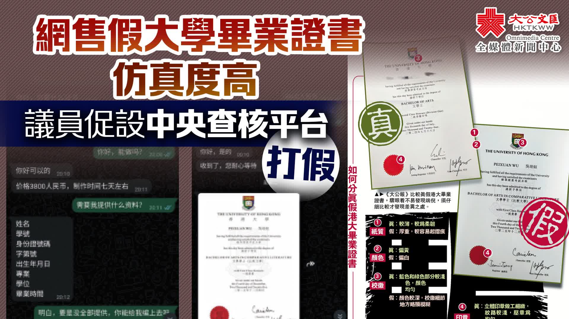 網售假大學畢業證書仿真度高　議員促設中央查核平台打假