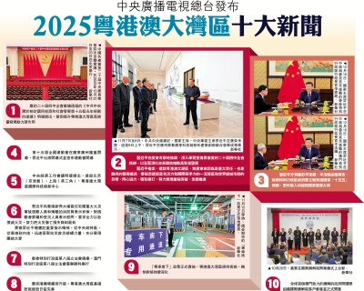 中央廣播電視總台發布 2025粵港澳大灣區十大新聞