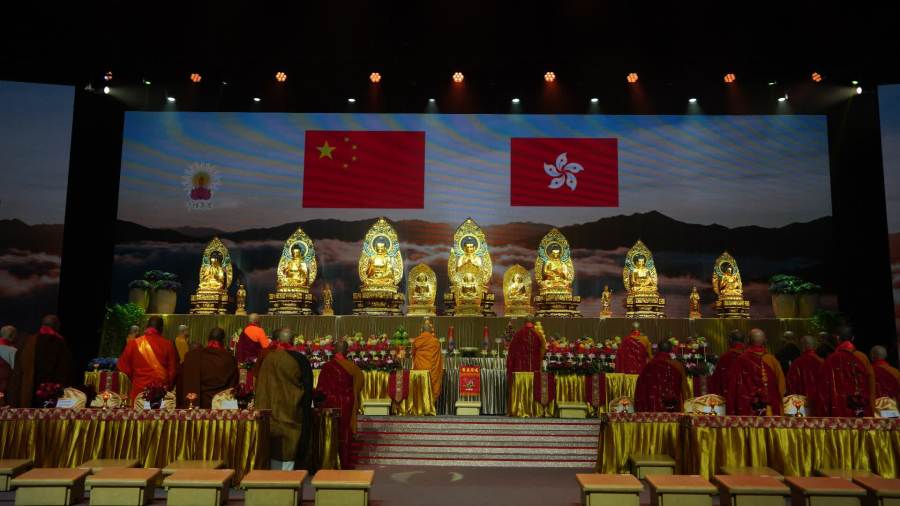 （多圖）陳國基：千僧萬眾祈福大法會意義非凡　盼為港帶來更多正能量