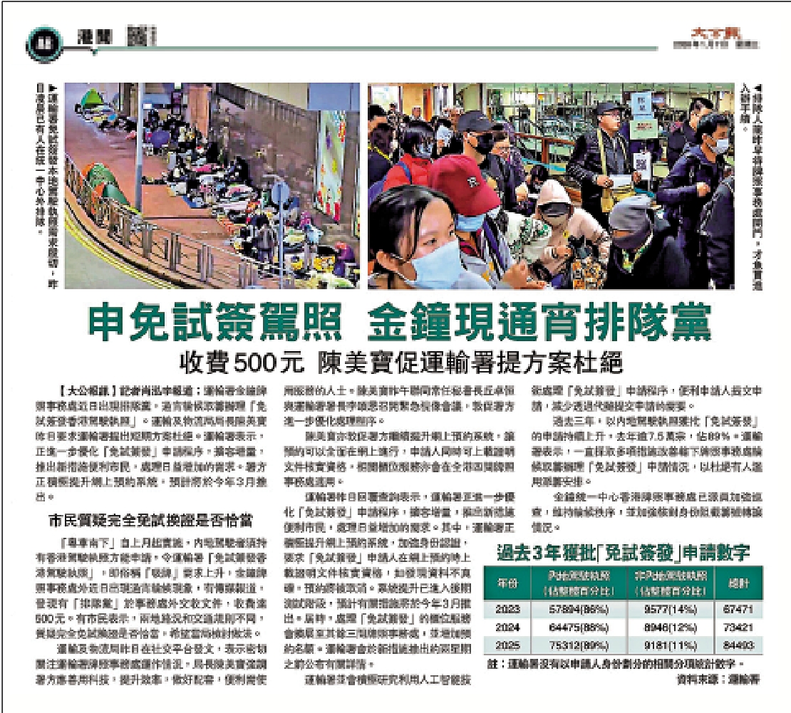 今起取消現場派籌杜絕「吸牌」排隊黨- 港聞- 今日大公