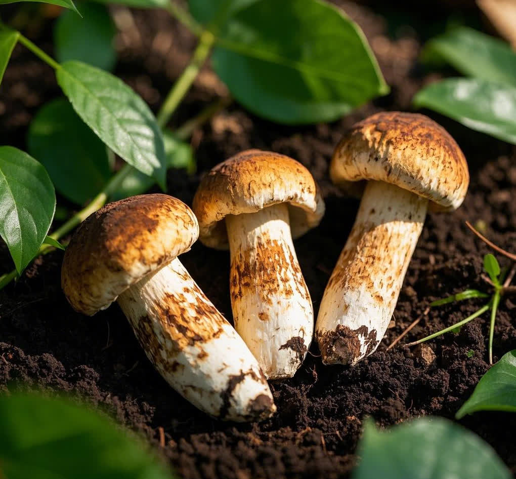 吉林松茸，是吉林省長白山地區特產的野生食用菌，歷史上被視為山珍，日本古代曾作貢品，現代延邊松茸通過冷鏈空運保持新鮮，凸顯其高端地位。‌

其經濟上被譽為「黃金菇」，國際市場價達每噸3-5萬美元，延邊地區年均出口量約90-180噸，主要銷往日本、韓國，年創匯超1.8億美元，2024年龍井市產量達45噸。‌